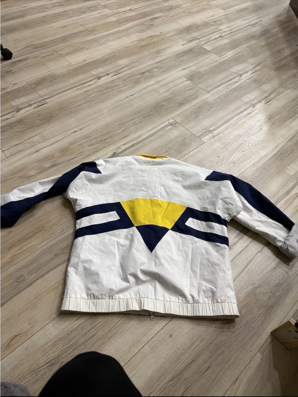 Vintage tourney Tex M windbreaker full zip with pockets color block jacket - Picture 3 of 3